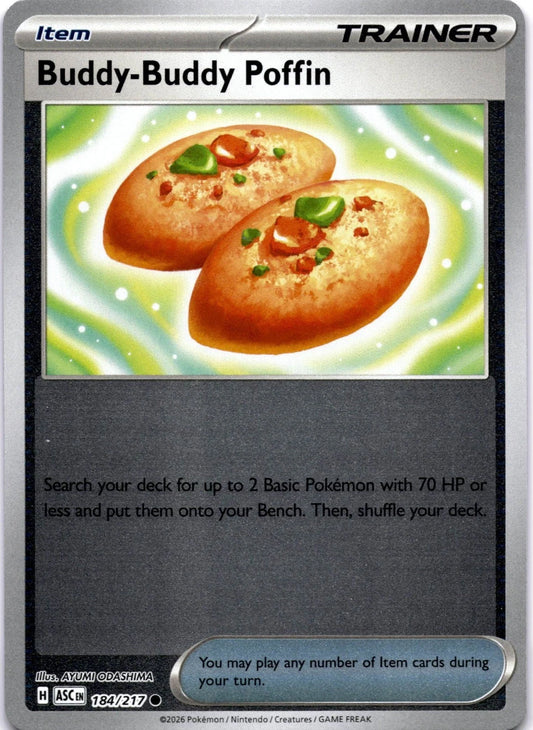 184/217 - Buddy-Buddy Poffin - Reverse Holo - Ascended Heroes