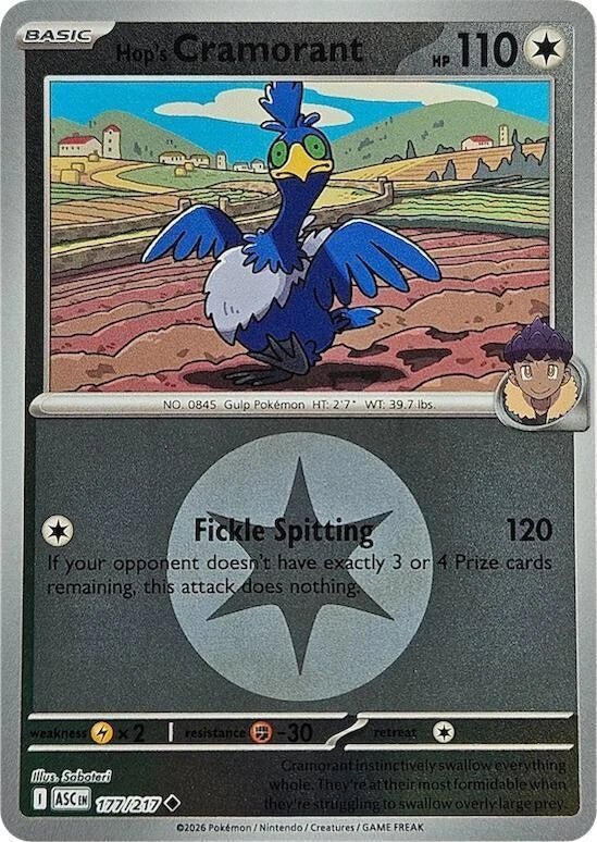 177/217 - Hop’s Cramorant - Energy Holo - Ascended Heroes