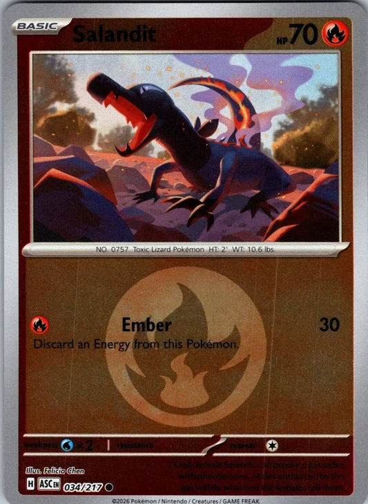 034/217 - Salandit - Energy Holo - Ascended Heroes