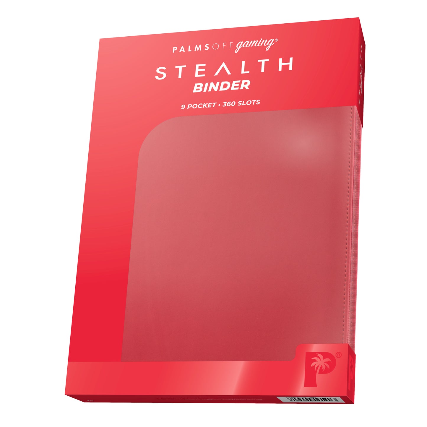 Palms Off Gaming – STEALTH 9 Pocket Zip Trading Card Binder – RED