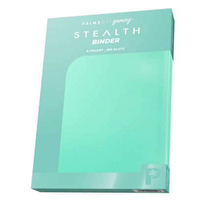 Palms Off Gaming – STEALTH 9 Pocket Zip Trading Card Binder – TURQUOISE