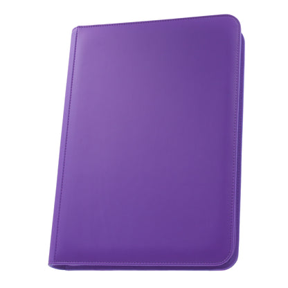 Palms Off Gaming – STEALTH 9 Pocket Zip Trading Card Binder – PURPLE
