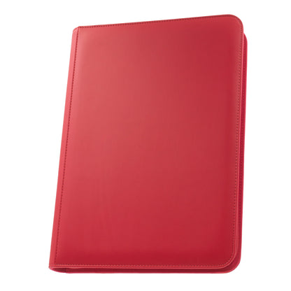 Palms Off Gaming – STEALTH 9 Pocket Zip Trading Card Binder – RED