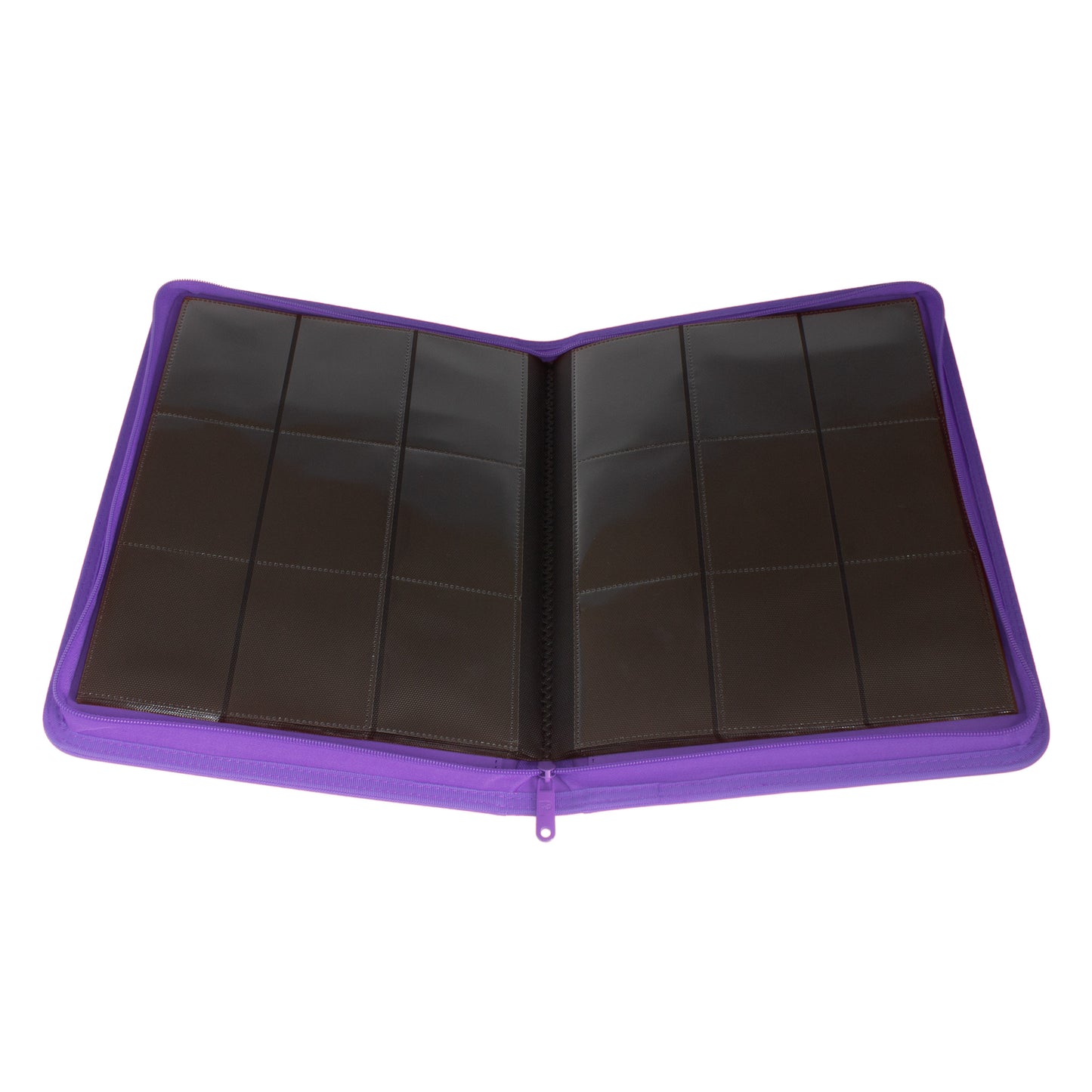 Palms Off Gaming – STEALTH 9 Pocket Zip Trading Card Binder – PURPLE