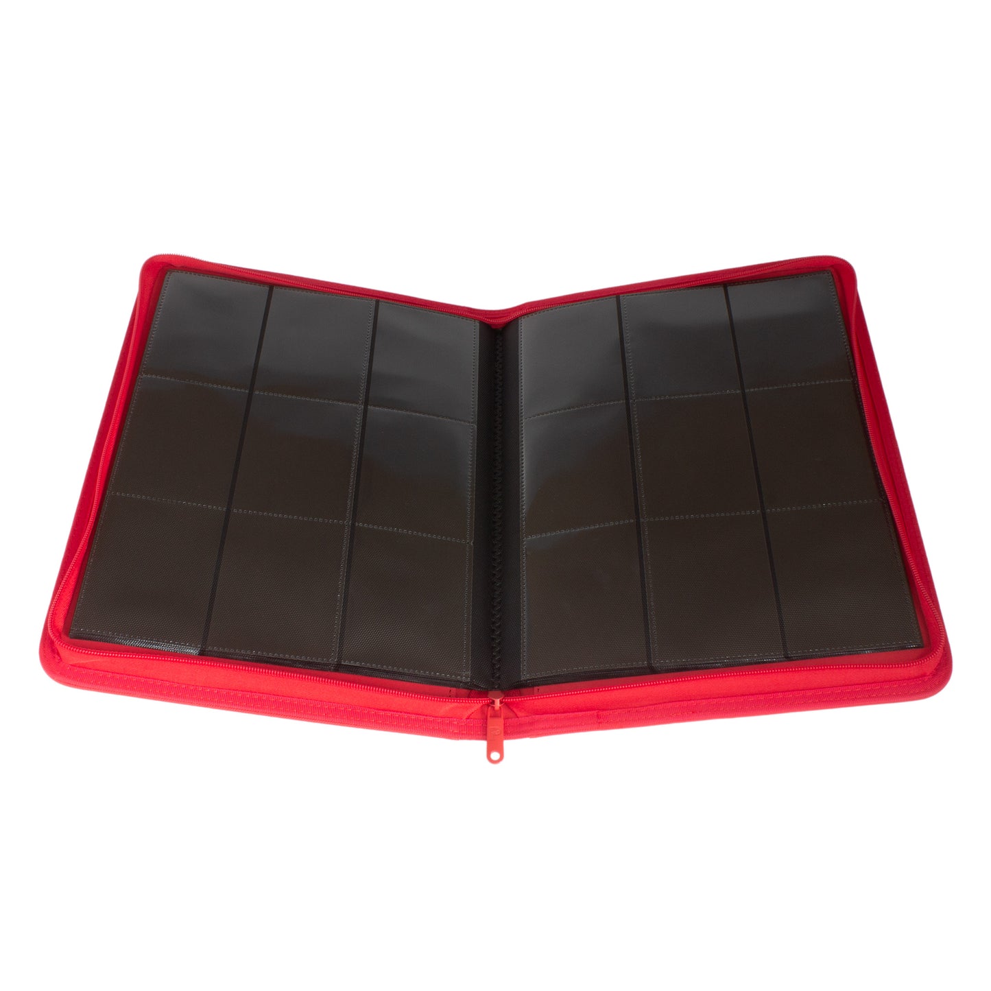 Palms Off Gaming – STEALTH 9 Pocket Zip Trading Card Binder – RED