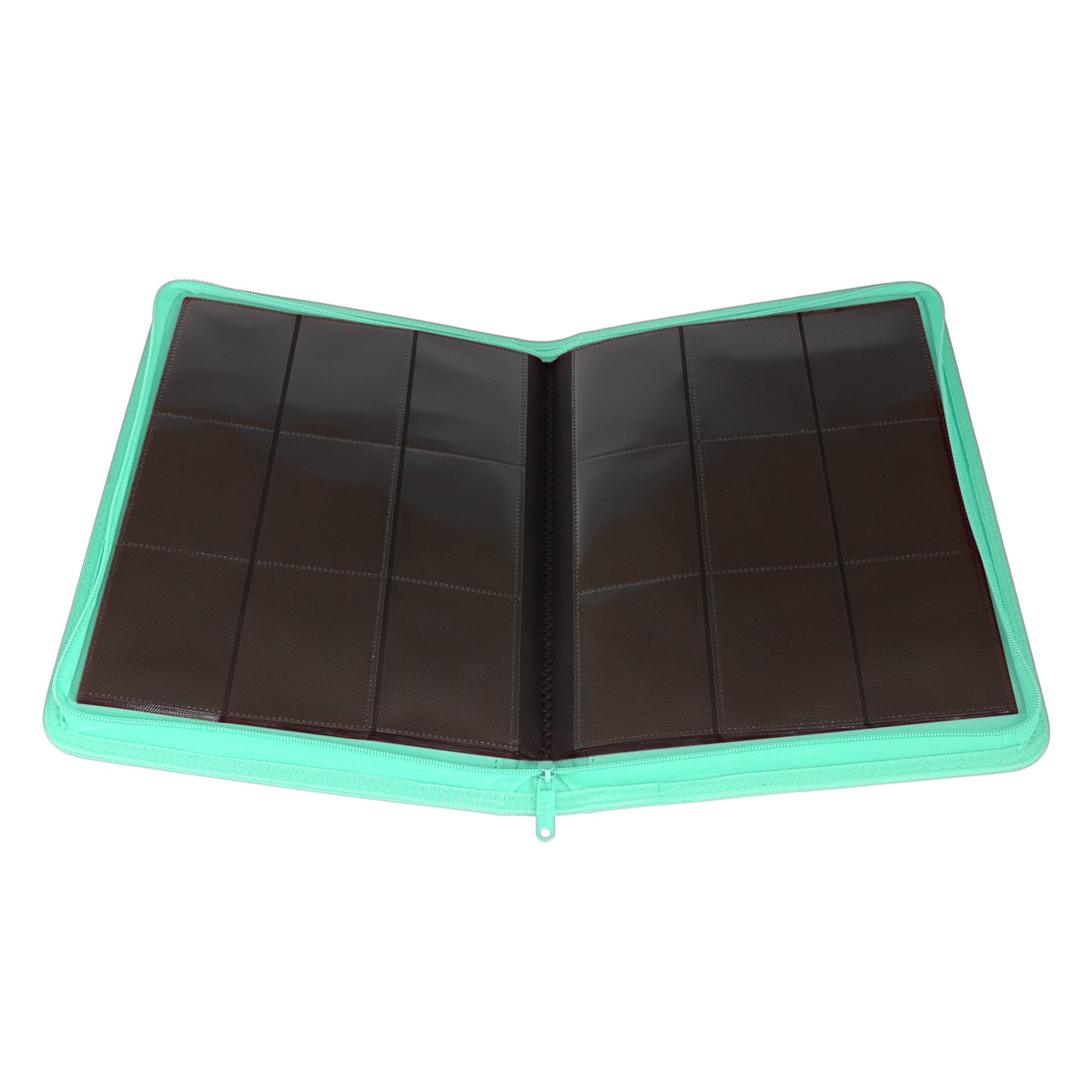 Palms Off Gaming – STEALTH 9 Pocket Zip Trading Card Binder – TURQUOISE