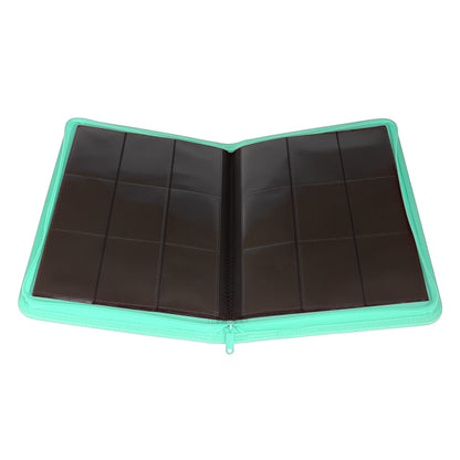 Palms Off Gaming – STEALTH 9 Pocket Zip Trading Card Binder – TURQUOISE