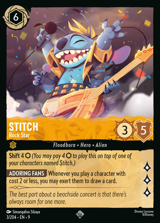 003/204 - Stitch - Rock Star - Fabled
