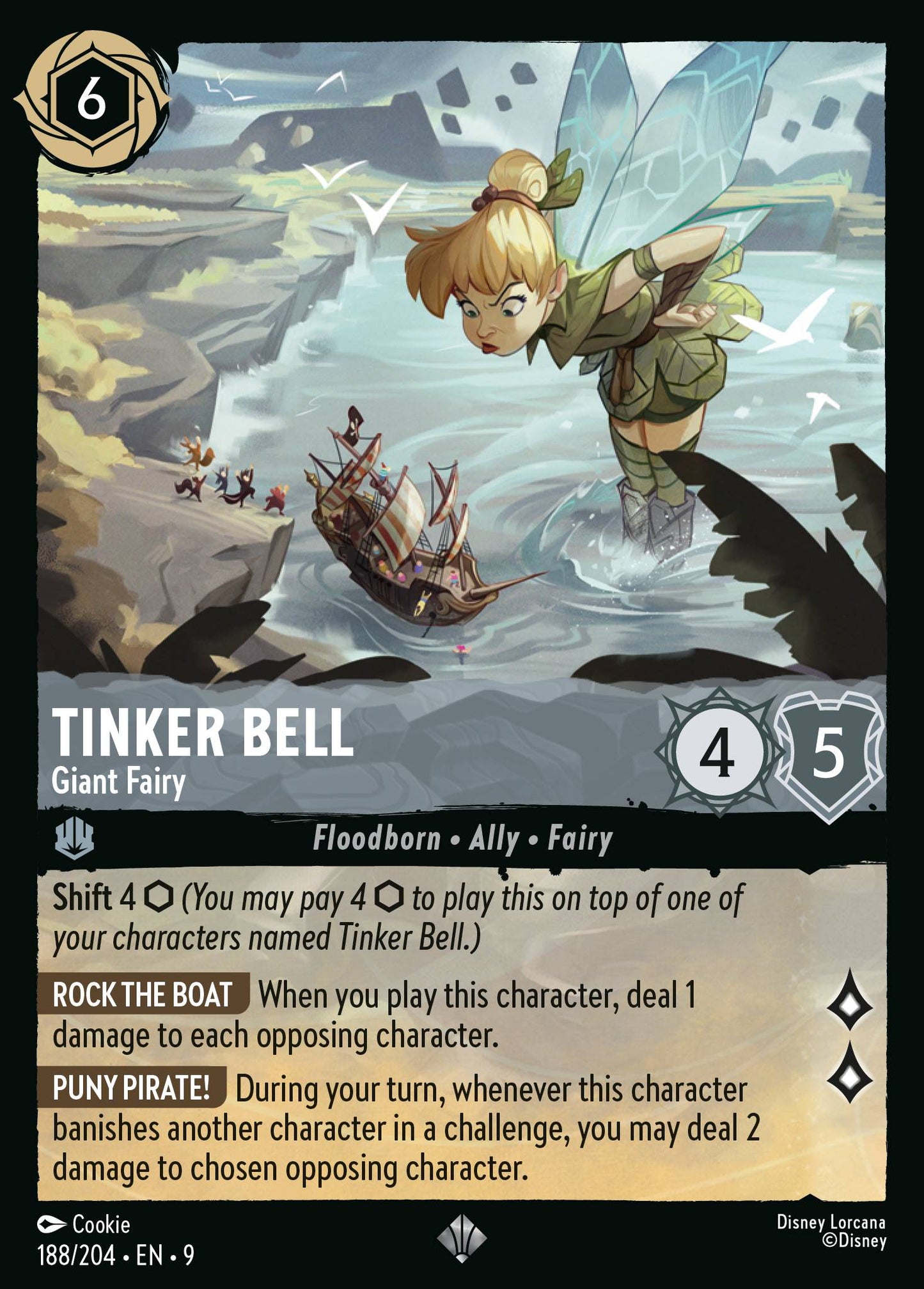 188/204 - Tinker Bell - Giant Fairy - Fabled
