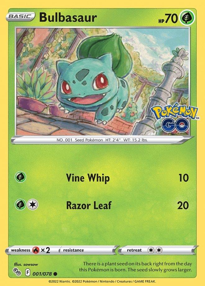 001/078 Bulbasaur - Pokemon GO - Volution Cards and Collectables