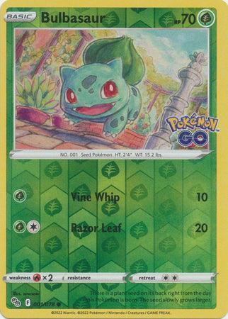 001/078 Bulbasaur RH - Pokemon GO - Volution Cards and Collectables