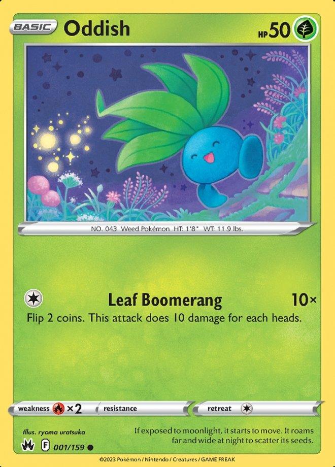 001/159 Oddish - Crown Zenith - Volution Cards and Collectables