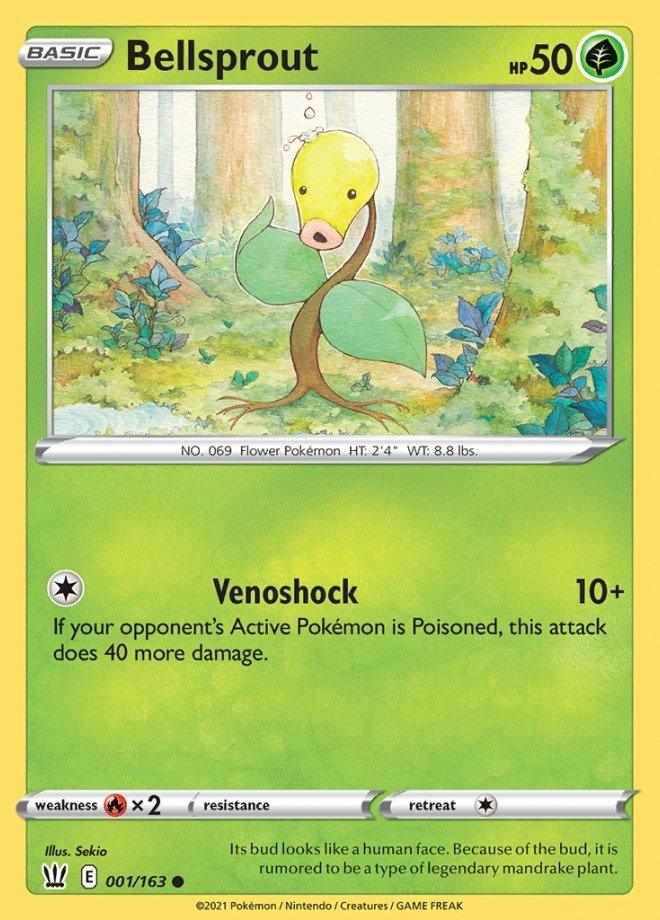 001/163 Bellsprout - Battle Styles - Volution Cards and Collectables