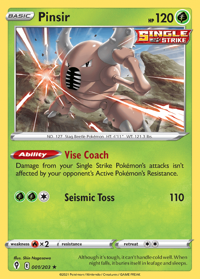 001/203 Pinsir - Evolving Skies - Volution Cards and Collectables