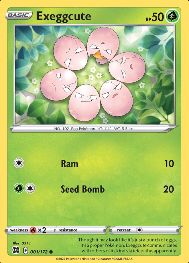 001/172 Exeggcute - Brilliant Stars - Volution Cards and Collectables