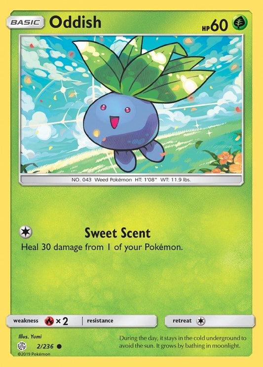 002/236 Oddish - Cosmic Eclipse - Volution Cards and Collectables