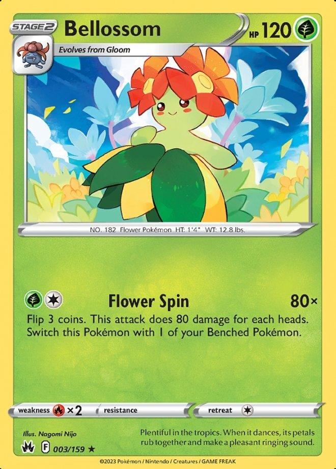 003/159 Bellossom - Crown Zenith - Volution Cards and Collectables