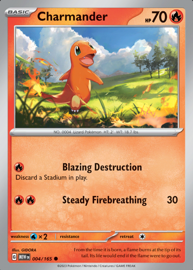 004/165 - Charmander - Pokemon 151