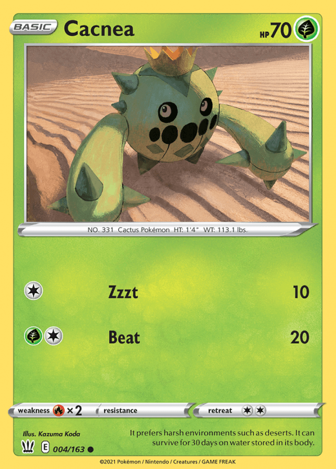 004/163 Cacnea - Battle Styles - Volution Cards and Collectables