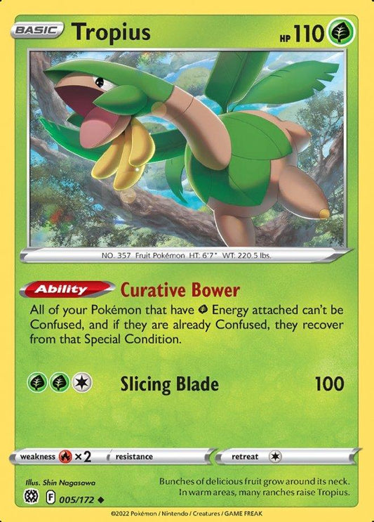 005/172 Tropius - Brilliant Stars - Volution Cards and Collectables