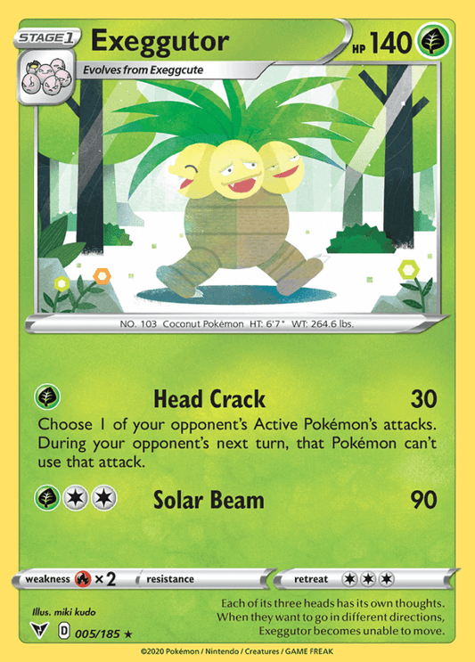 005/185 Exeggutor - Vivid Voltage - Volution Cards and Collectables