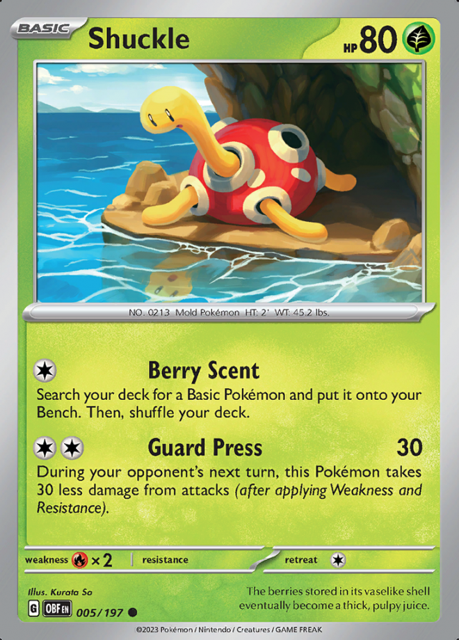 005/197 - Shuckle - Obsidian Flames