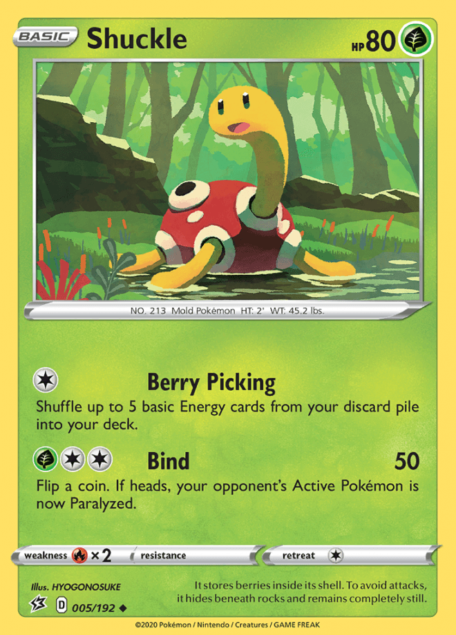 005/192 Shuckle - Rebel Clash - Volution Cards and Collectables