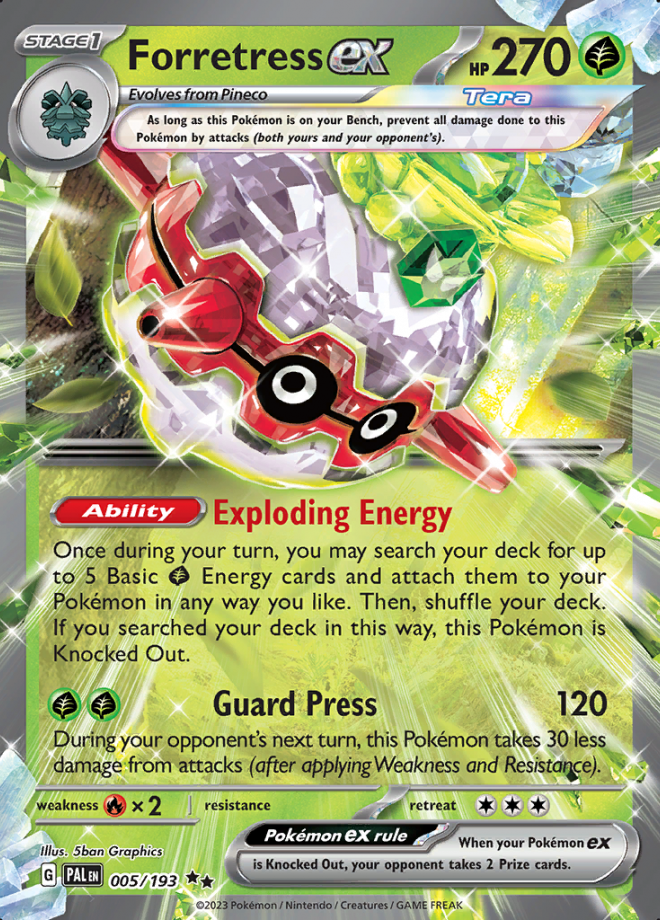 005/193 - Forretress ex - Paldea Evolved