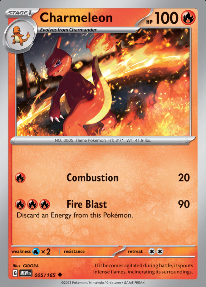 005/165 - Charmeleon - Pokemon 151