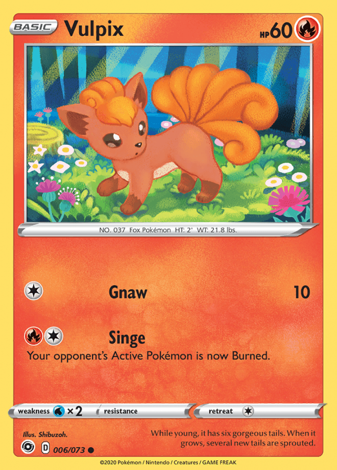 006/073 Vulpix - Champions Path - Volution Cards and Collectables