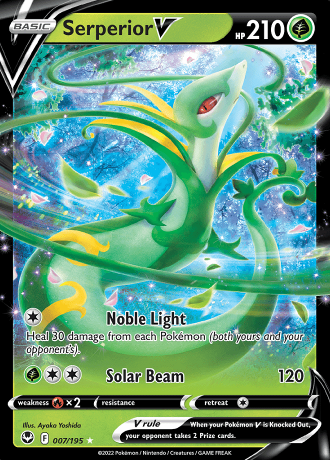 007/195 Serperior V - Silver Tempest - Volution Cards and Collectables