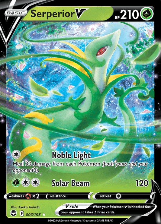 007/195 Serperior V - Silver Tempest - Volution Cards and Collectables