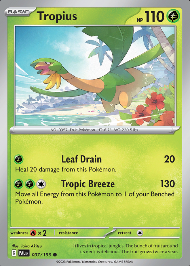 007/193 - Tropius - Paldea Evolved