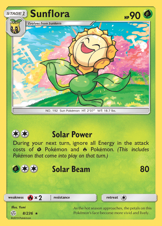 008/236 Sunflora - Cosmic Eclipse - Volution Cards and Collectables