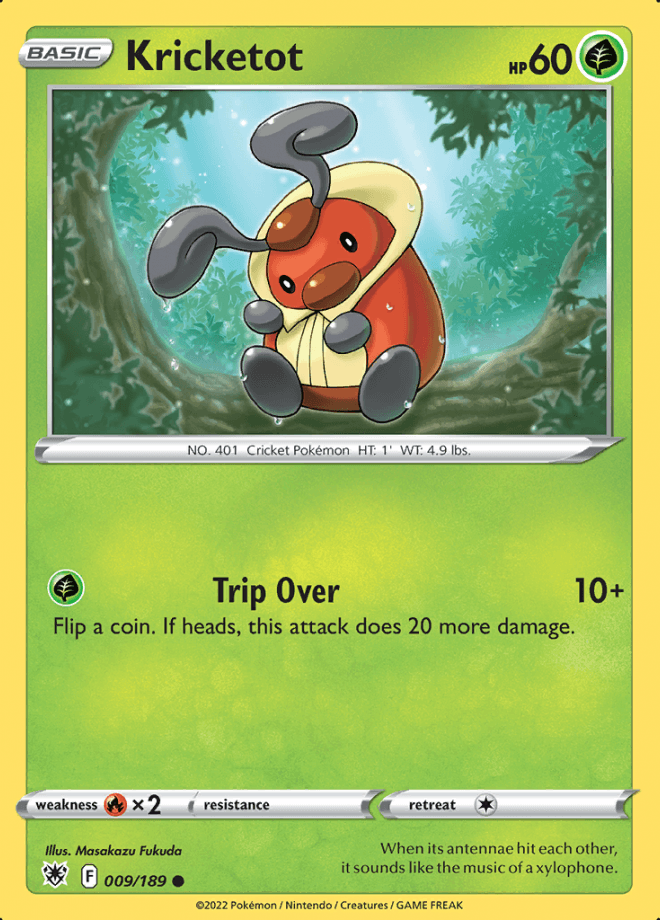 009/189 Kricketot - Astral Radiance - Volution Cards and Collectables