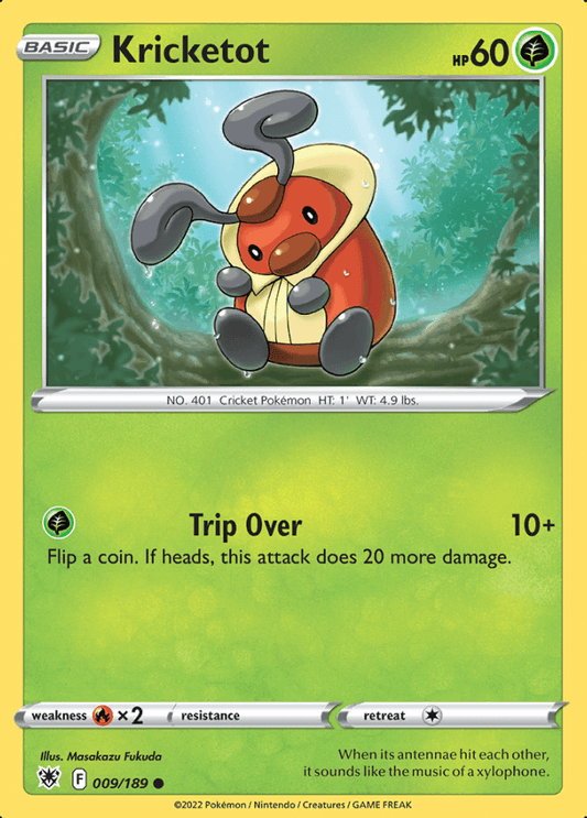 009/189 Kricketot - Astral Radiance - Volution Cards and Collectables