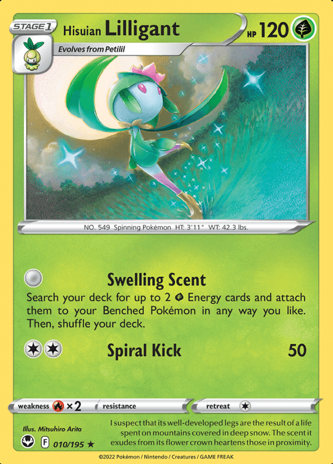 010/195 Hisuian Lilligant - Silver Tempest - Volution Cards and Collectables