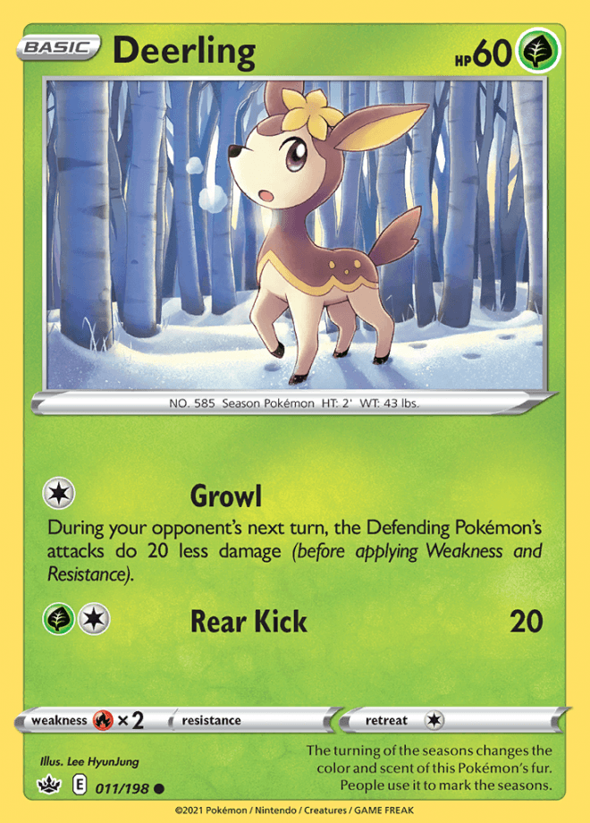 011/198 Deerling - Chilling Reign - Volution Cards and Collectables