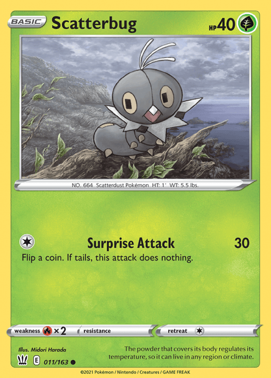 011/163 Scatterbug - Battle Styles - Volution Cards and Collectables