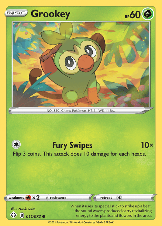 011/072 Grookey - Shining Fates - Volution Cards and Collectables