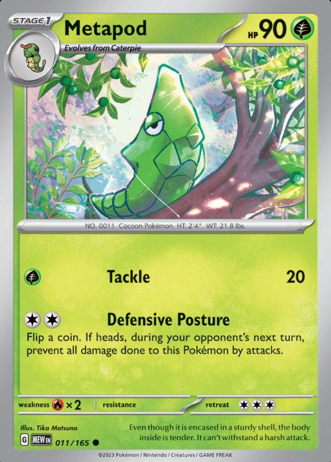 011/165 - Metapod - Pokemon 151