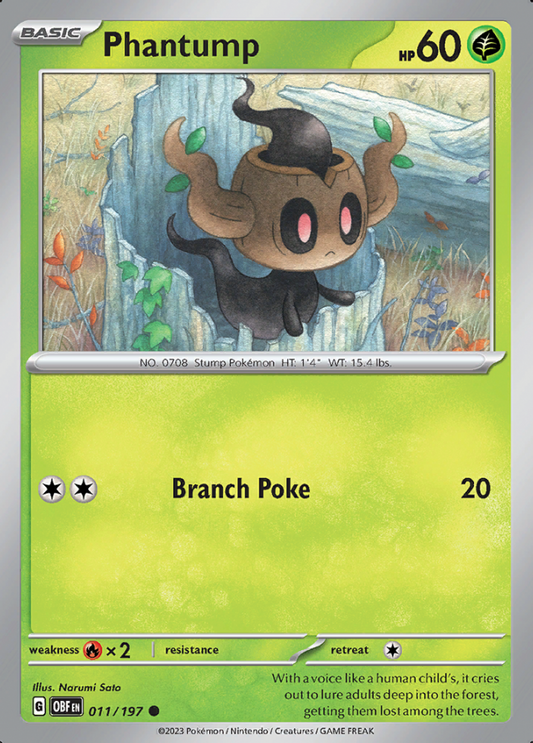 011/197 - Phantump - Obsidian Flames