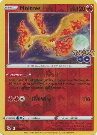 012/078 Moltres RH - Pokemon GO - Volution Cards and Collectables