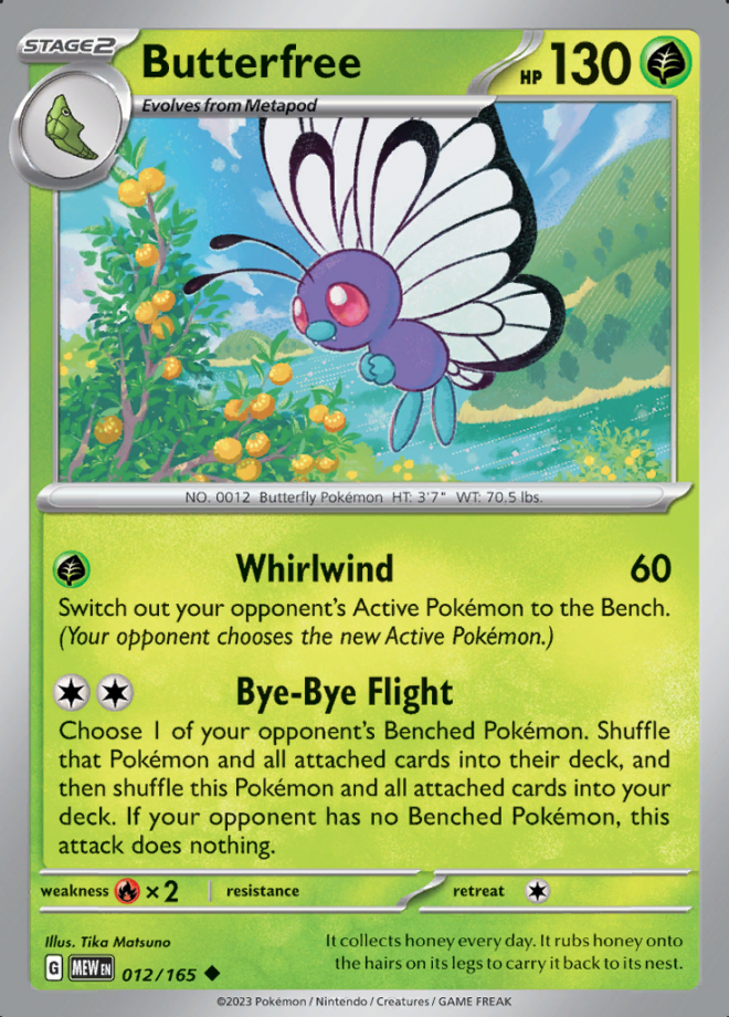 012/165 - Butterfree - Pokemon 151