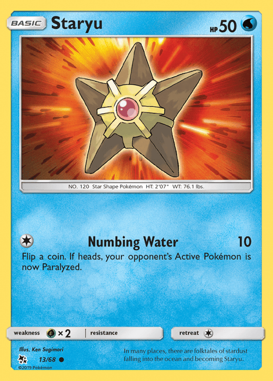 013/68 Staryu - Hidden Fates - Volution Cards and Collectables