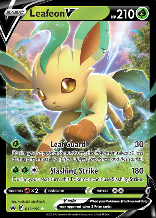 013/159 Leafeon V - Crown Zenith