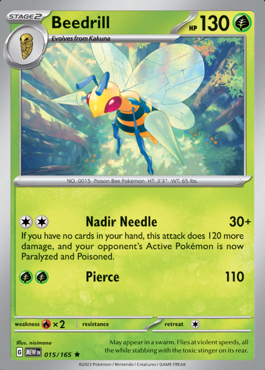 015/165 - Beedrill - Pokemon 151