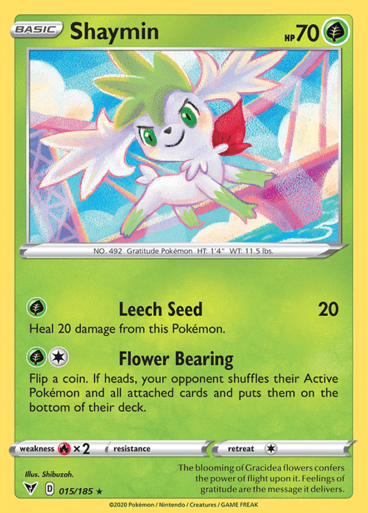 015/185 Shaymin - Vivid Voltage - Volution Cards and Collectables