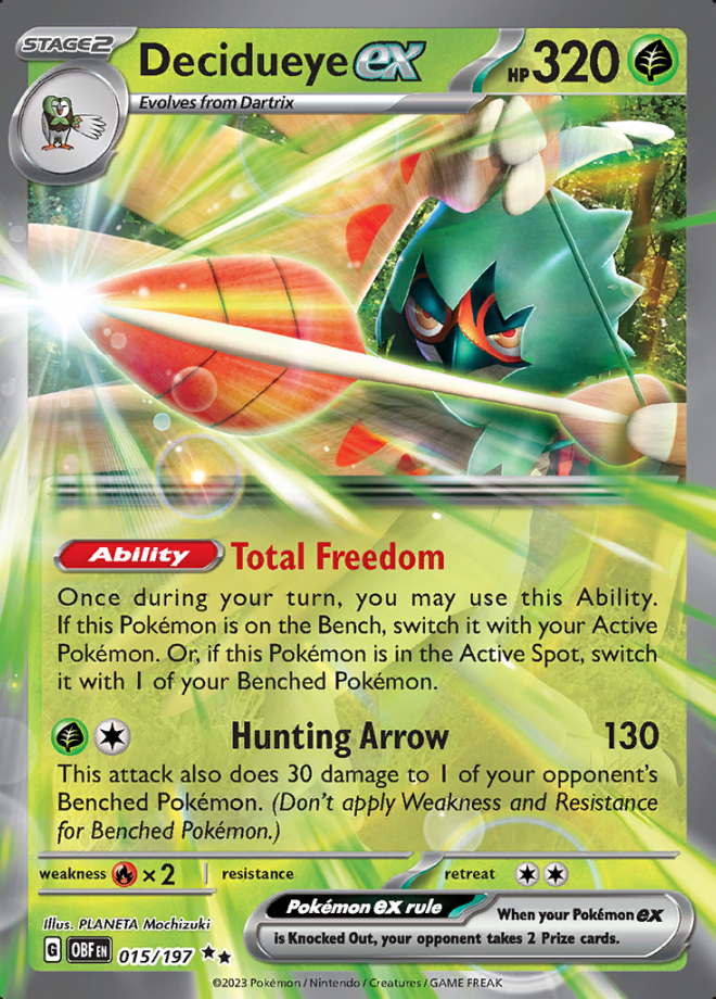 015/197 - Decidueye ex - Obsidian Flames