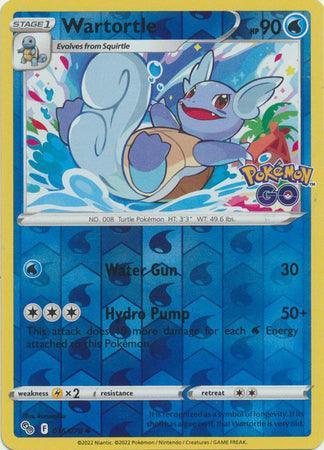 016/078 Wartortle RH - Pokemon GO - Volution Cards and Collectables